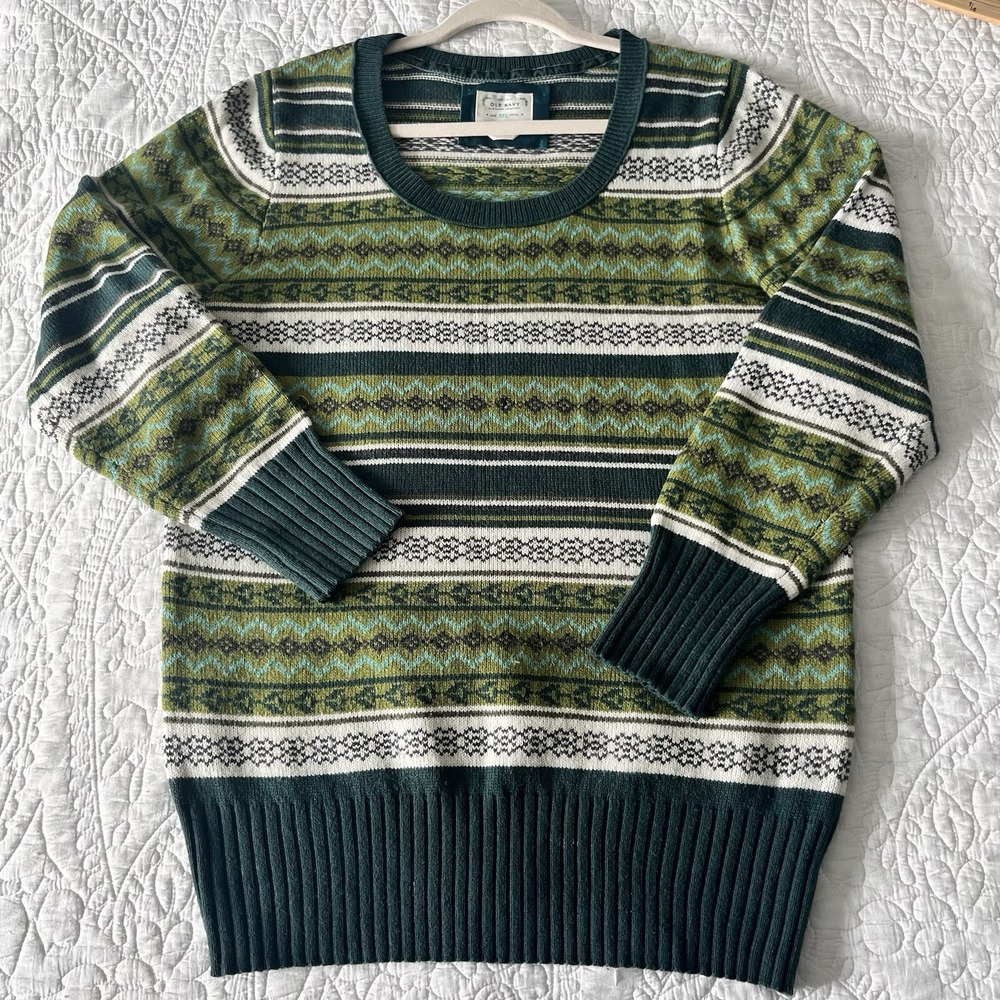 Fair Isle‎ Sweater Women XXL Lambswool Angora Outdoors VTG Snow Ivy League Prep